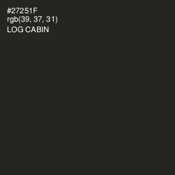 #27251F - Log Cabin Color Image